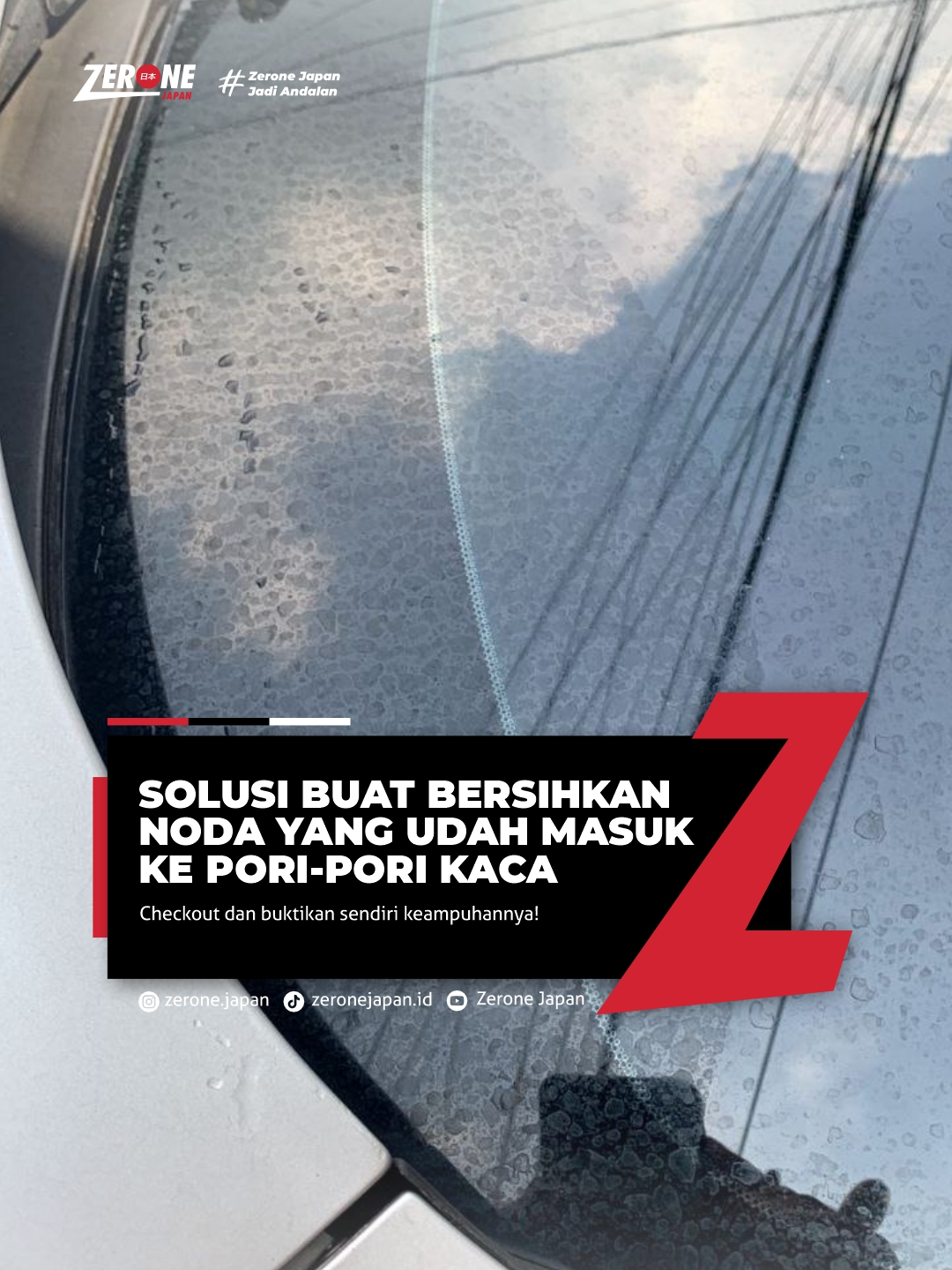 Kesal dengan kaca mobil buram dan berjamur yang tidak hilang setelah dicuci? Itu karena noda sudah meresap ke pori-pori kaca. Glass Polish Zerone Japan adalah solusinya! Produk ini diformulasikan khusus untuk mengangkat jamur dan noda membandel tanpa merusak kaca mobilmu. Hasilnya, kaca mobilmu akan kembali bening maksimal, membuat pandangan lebih jernih dan nyaman saat berkendara. Dapatkan segera Glass Polish Zerone Japan dan rasakan bedanya! #jamurkaca#glasspolish #mobilkinclong #kacamobil #zeronejapan #zeronejapanjadiandalan #tiktoklive#viral