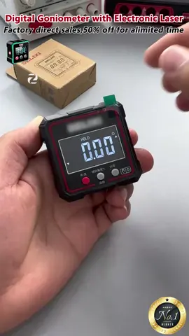 📐 Mini LCD digital inclinometer - precision for your pocket! 🔍✨ ⚡ Instant angle measurements - Get accurate readings in seconds with our highly sensitive digital display! No more guesswork! 🔋 Compact and portable - Fits in your toolbox, pocket or workshop apron - take it anywhere! 🛠️🎒 🌡️ Multiple measurement modes - Works for grade, level and slope measurements - perfect for DIY, construction and car repair! 🚗🏗️ 📱 Easy to read LCD screen - Clear display with backlight for good visibility in low light conditions! 🌙 🔧 Magnetic base & V-groove design - Sticks securely to metal surfaces and pipes for hands-free measuring! 🧲 #AngleGauge #DigitalTools #PrecisionMeasurement #DIYProjects #WorkshopTools #PowerTools #ToolTips #CarpentryLife #BuildSmart #EngineeringTools #Woodworking