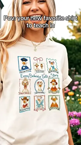 Pov: your new favorite shirt to teach in  How cute is this  High quality and more colors in cart  #teachersoftiktok #teacher #teacherootd #fyp #viral 