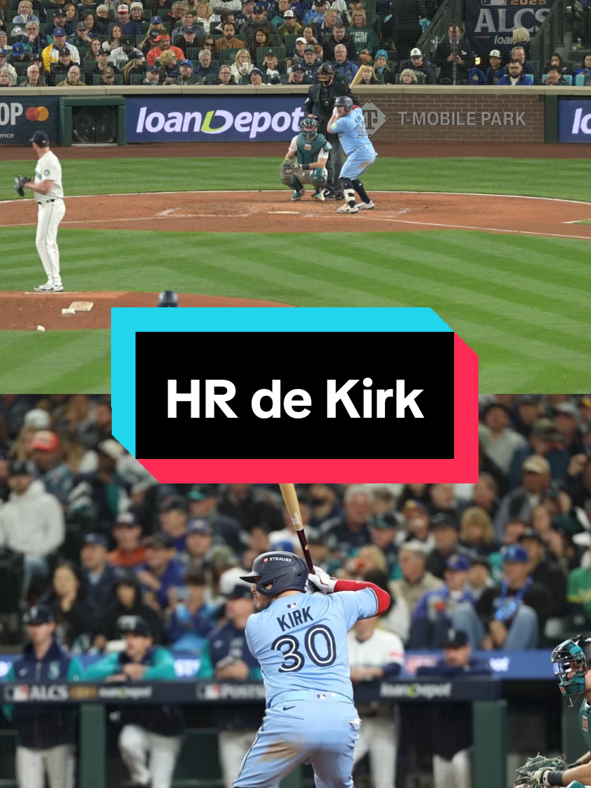 Alejandro Kirk dice presente 🇲🇽💪 El de Tijuana se voló la barda con dos en base. Es su tercer HR de la Postemporada. #MLB #MLBMexico #MexicanPower #Posteseason #Toronto 