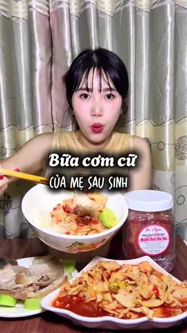 Bữa cơm cữ của các mom đã có món này chưa ạ? #xuhuong #mesausinh #mebimsua #nuoicon 