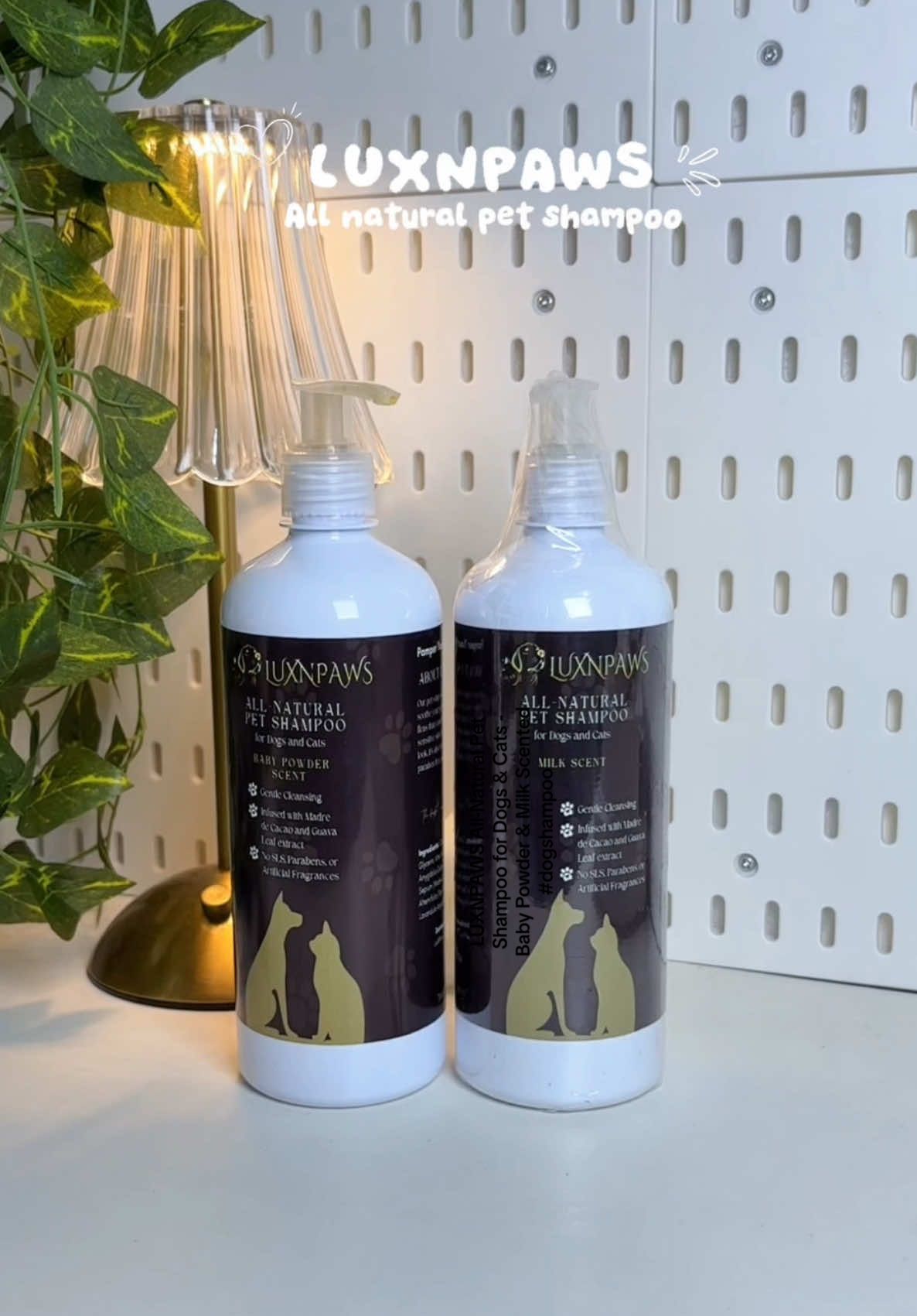 LUXNPAWS All-Natural Pet Shampoo for Dogs & Cats - Baby Powder & Milk Scented   #dogshampoo #catshampoo #dogandcat #petshampoo 