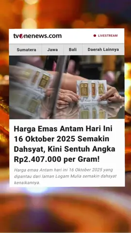 update harga Emas LM Antam Kamis 16 Oktober 2025, naik Rp 24.000/gram...investor emas auto senyum-senyum. #updatehargaemas #emas #antam #lm #logammulia 