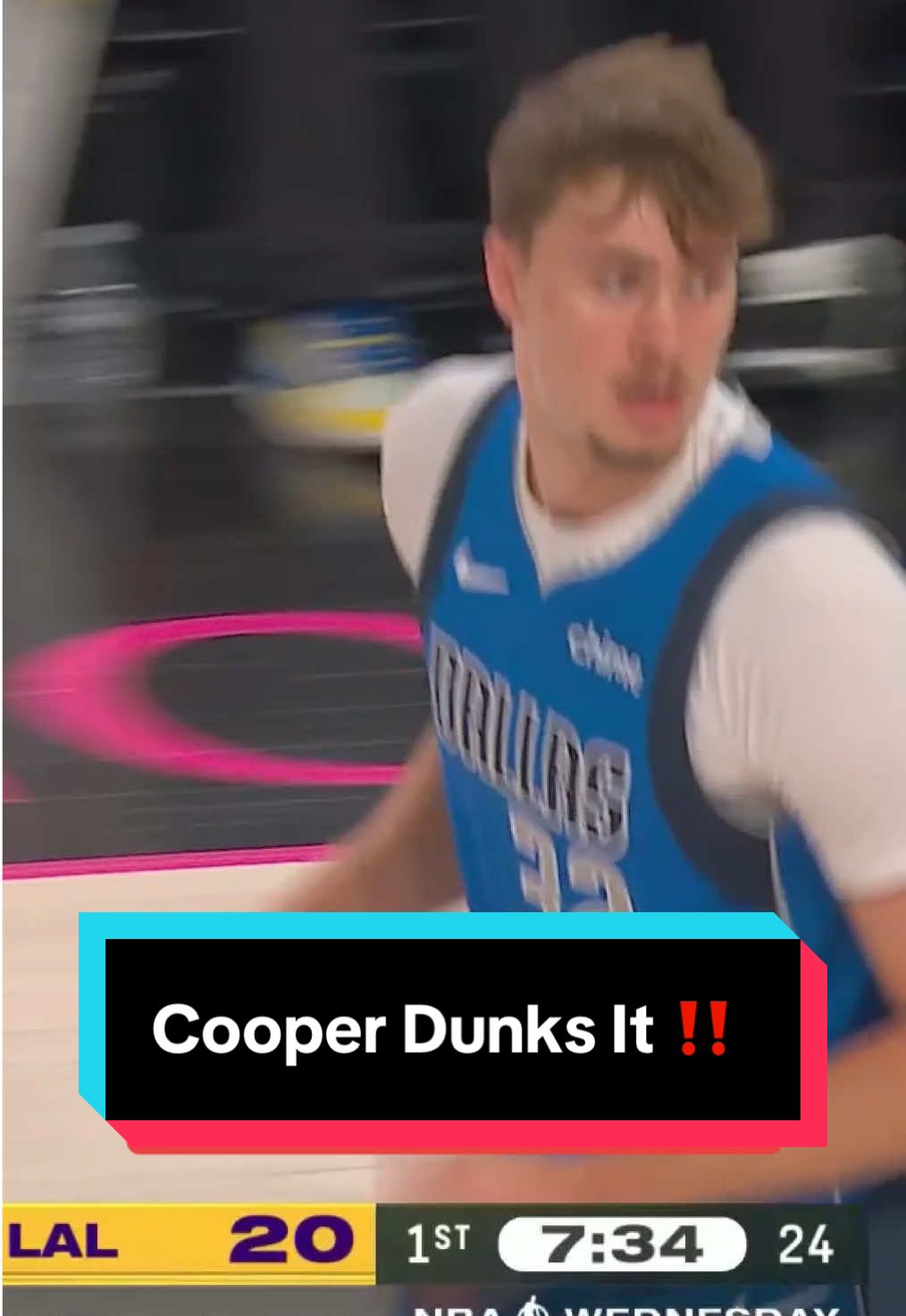 Cooper with the BIG two-hand jam 🏀 #NBA #basketball #Mavs #CooperFlagg #DallasMavericks