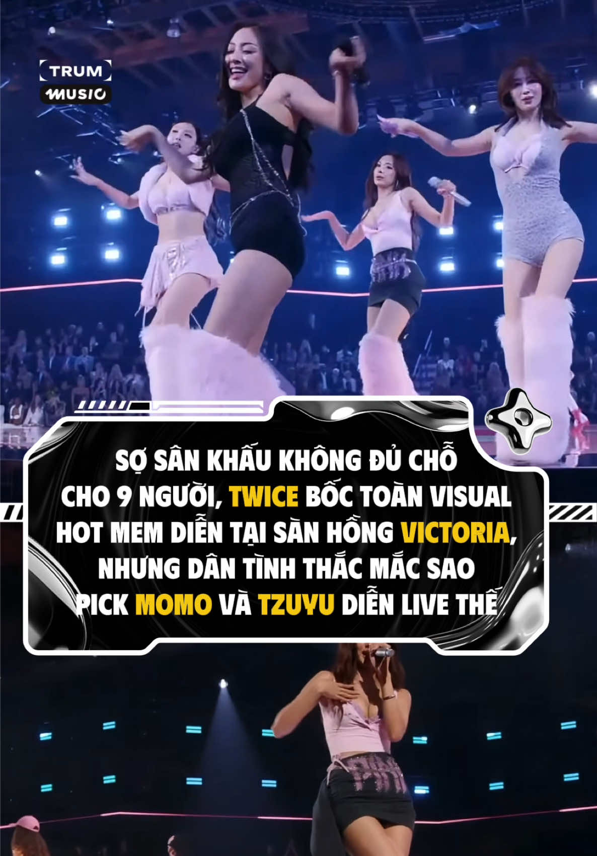 Màn trình diễn được cho là trôi tuột của Twice tại sàn hồng Victoria’s Secret khi thiếu vắng các thành viên vocal lead #tiktokgiaitri #kpop #twice_tiktok_official #victoriassecret #trumnetwork #trummusic #nhachaymoingay 
