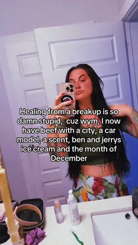 Healing is cute until the playlist, the scent, and ben & jerry’s start attacking unprovoked 😩 #relationships #relatable #fyp 