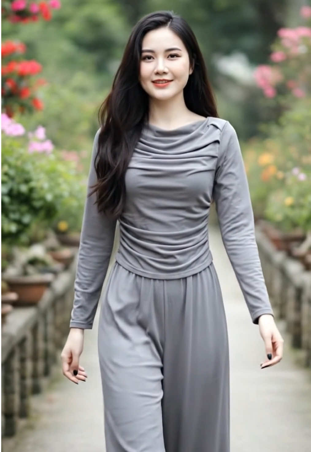 Bộ thiết kế áo nhún mix quần ống rộng chất thun lazong. #bothudongxinh #foryoufyp#hottrend#phoidoxinh#thoitrang#OOTD#phongcach#outfitldeas#trending 