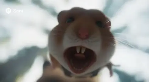 part14 熊に吹き飛ばされる #ai #ハムスター #ハムチャンネル  #ハムスターの日常 #🐹 