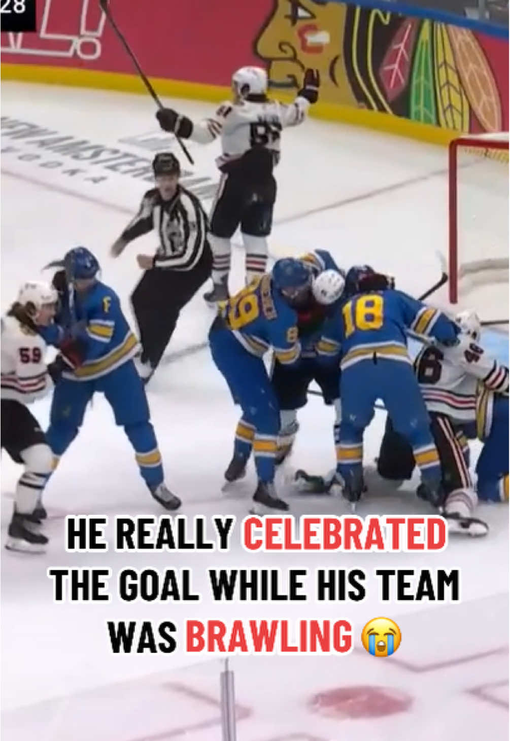 Skated away like a boss 🤣 #NHL #NHLFaceOff #hockey #hockeytiktoks #hockeyboys 