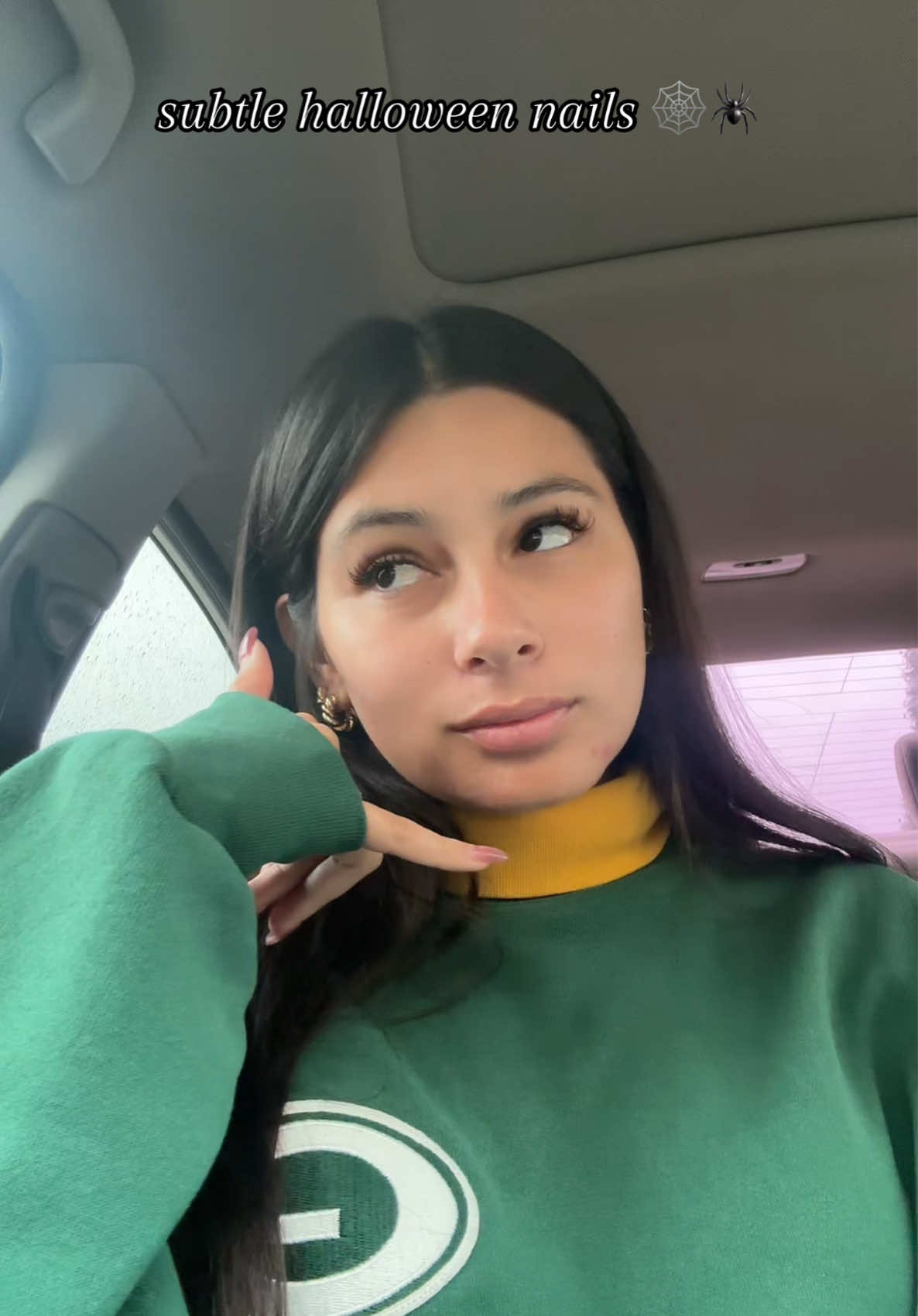 it cut off so quick but i’m obsessed  #halloween #nails #fyp #fall #packers 