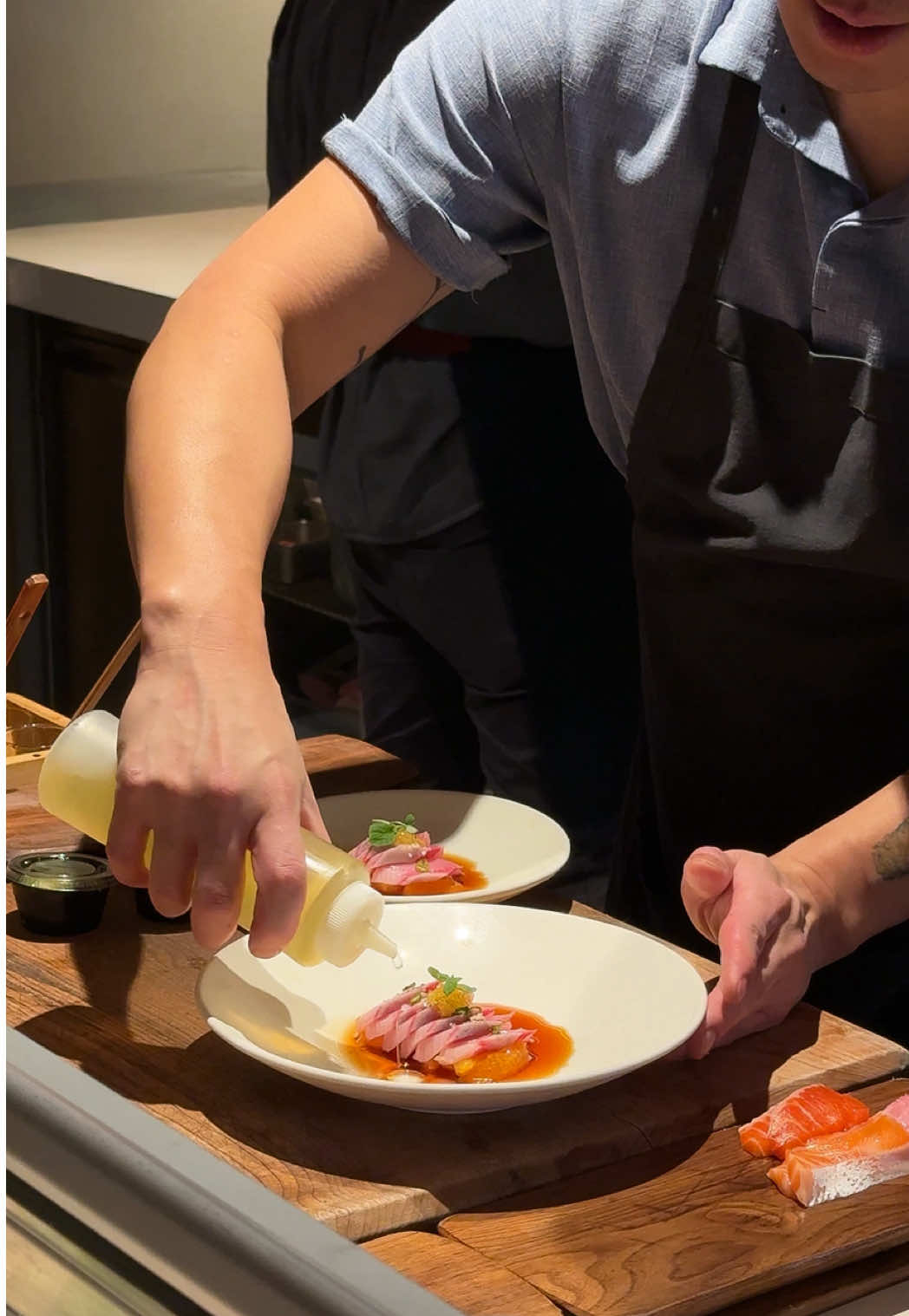 POV: you just found your new go-to lunch spot in Scottsdale ✨ @uchirestaurants in Scottsdale is now open for weekend lunch and they're serving up a three-course prix fixe menu for only $25! It comes with your choice of a starter, main, and seasonal sorbet. Plus, select cocktails are only $5 during lunch!  We also added on the sushi omakase to elevate the experience, but the lunch prix fixe alone is an incredible deal and left us feeling happy! SAVE this post to try a new lunch spot in Scottsdale! #uchipartner #riedytoeat