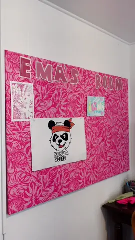 I wanted to buy a cork board for Ema to hang all her little pictures but they’re so expensive!!! So I DIY’d an alternative version that cost me less than $40 in materials (for the fabric and canvases, everything else I had at home already). Since my goal for this project was something quick and easy, I prioritized making something that wouldn’t require me to buy a lot of extra materials. However, if I wanted to make this board a little more heavy duty, I’d probably glue some foam core on the back :) Next time for sure! For now, it worked, just be sure to pull the fabric extra tight so the tacks hold up.  Highly recommend buying your canvases from Ross since they tend to be much cheaper for the bigger sizes.  Materials:  1. Canvas 2. Fabric 3. Staple gun & staples  4. Thumbtacks 5. Hammer and nails for hanging Optional: paint, hot glue gun, cardstock paper to make a sign at the top  #DIY #corkboard #sisters #hawaii 