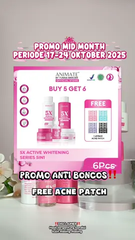 Gaperlu treatment berjuta-juta lagi! Cukup pake Whitening Series 5in1 dari ANIMATE ini🤩 #promoseruweekend #promobrandday #Animate #GlowingOnBudget #whiteningseriesanimate 