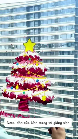 Decal dán kính trang trí giáng sinh #decaldankinh #trangtrigiangsinh #decalnoel #noel #giangsinh 