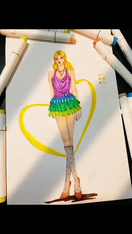 #fashionillustration #art #marker #vethoitrang #fashion 