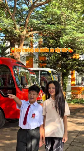 ủa tưởng ai cũng có chứ ta,  trường cỡ gần 30 xe bus đưa đón học sinh thôi hà #APC_GiaLai #APCGiaLai #fyp #trending 