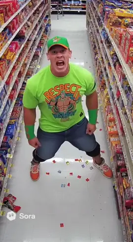 John Cena enters the neighborhood #WWE #wwetiktok #wwefan #johncena #sora 