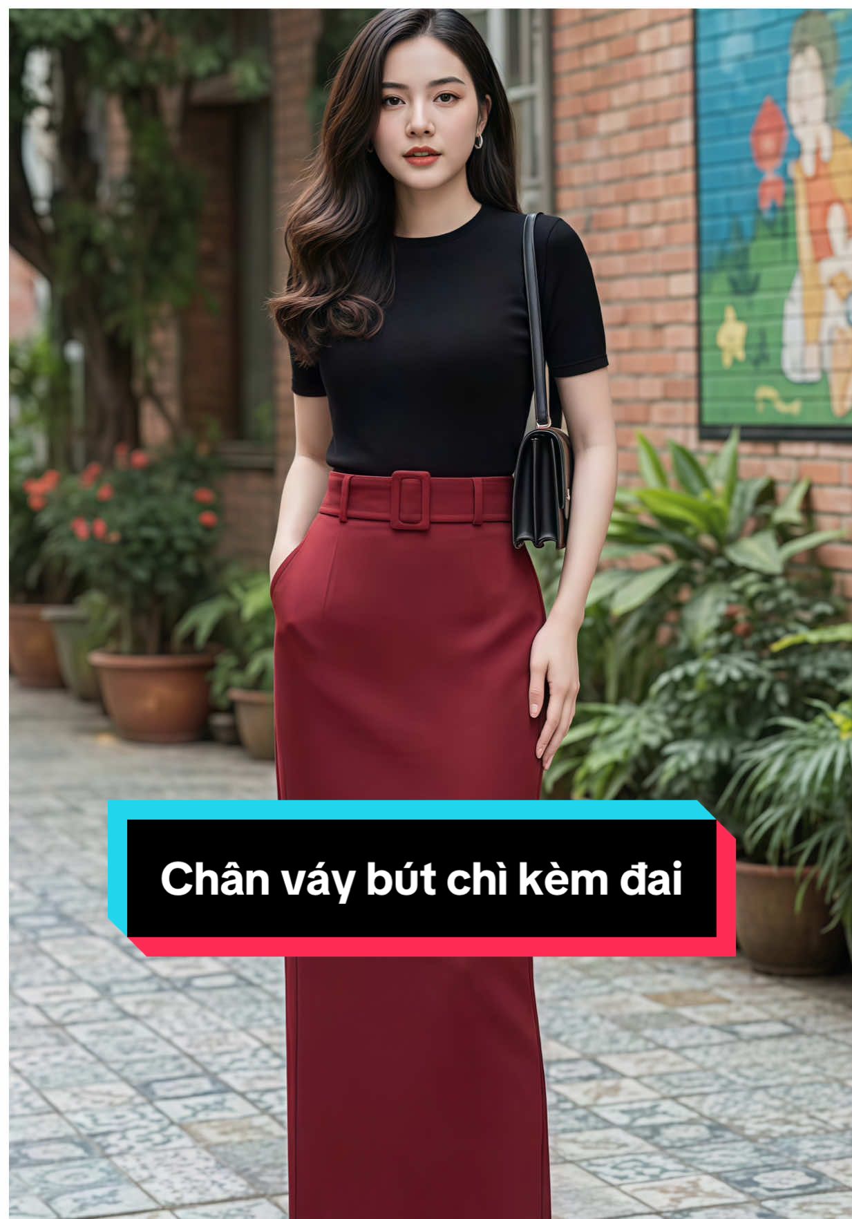 Chân váy bút chì suông dài kèm đai điều chỉnh được linh động, phom dáng sang trọng quý phái #chanvaycongso #chanvaysuongdai #chanvaybutchi #lala #lalacloset 