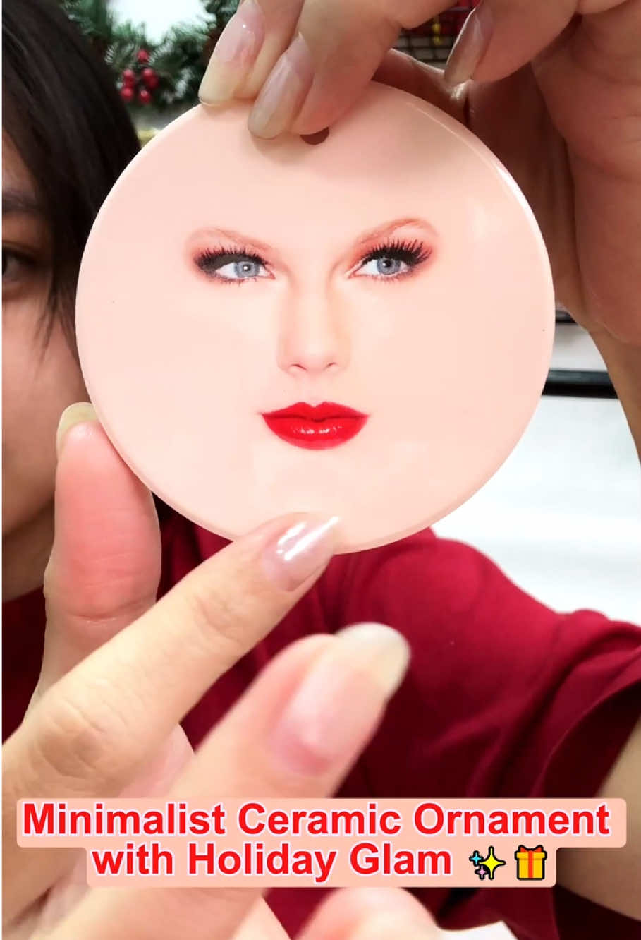 Make your tree sparkle like a pop star✨#swiftie #ornament #swiftmas #christmasdecor #christmastree 