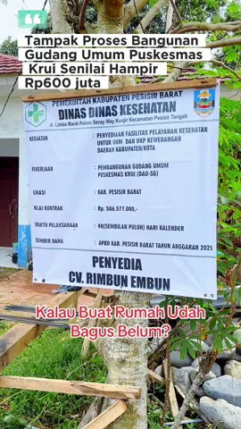 Gas Lah Gimana Pendapat Kalian #catatanbangsal #pesisirbaratlampung #korupsi #bangunrumah 
