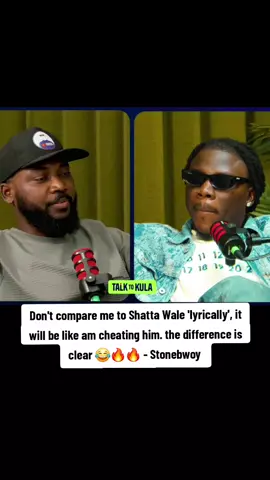 Don't compare me to Shatta Wale 'lyrically', it will be like am cheating him. the difference is clear 😂🔥🔥 - Stonebwoy  #stonebwoy #shattawale #creatorsearchinsights #ghanatiktok #interview 