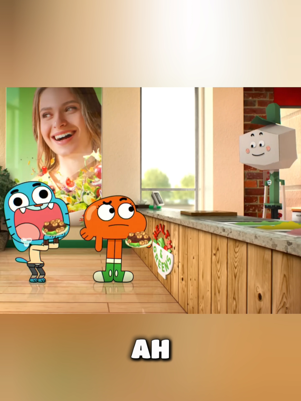 La hamburguesa. el Maravillosamente extraño mundo de gumball #gumball #gumballwatterson #cartoonnetwork #caricaturas 