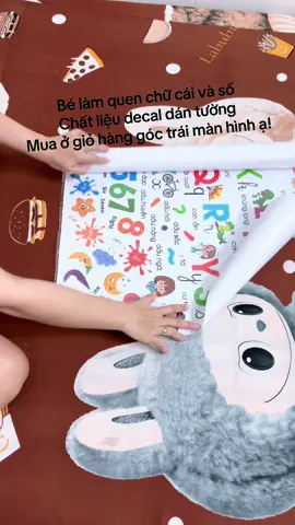 Bé tập làm quen chữ và số #bảngchữcáivàsốchobé #chữcáidecalchobé 
