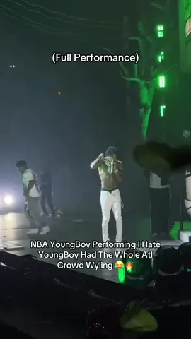 NBA YoungBoy Just Performed The Whole “I Hate YoungBoy” Had The Crowd Going Crazy In Atl #nbayoungboy #youngboy #fyp #viral #guapi4kt 