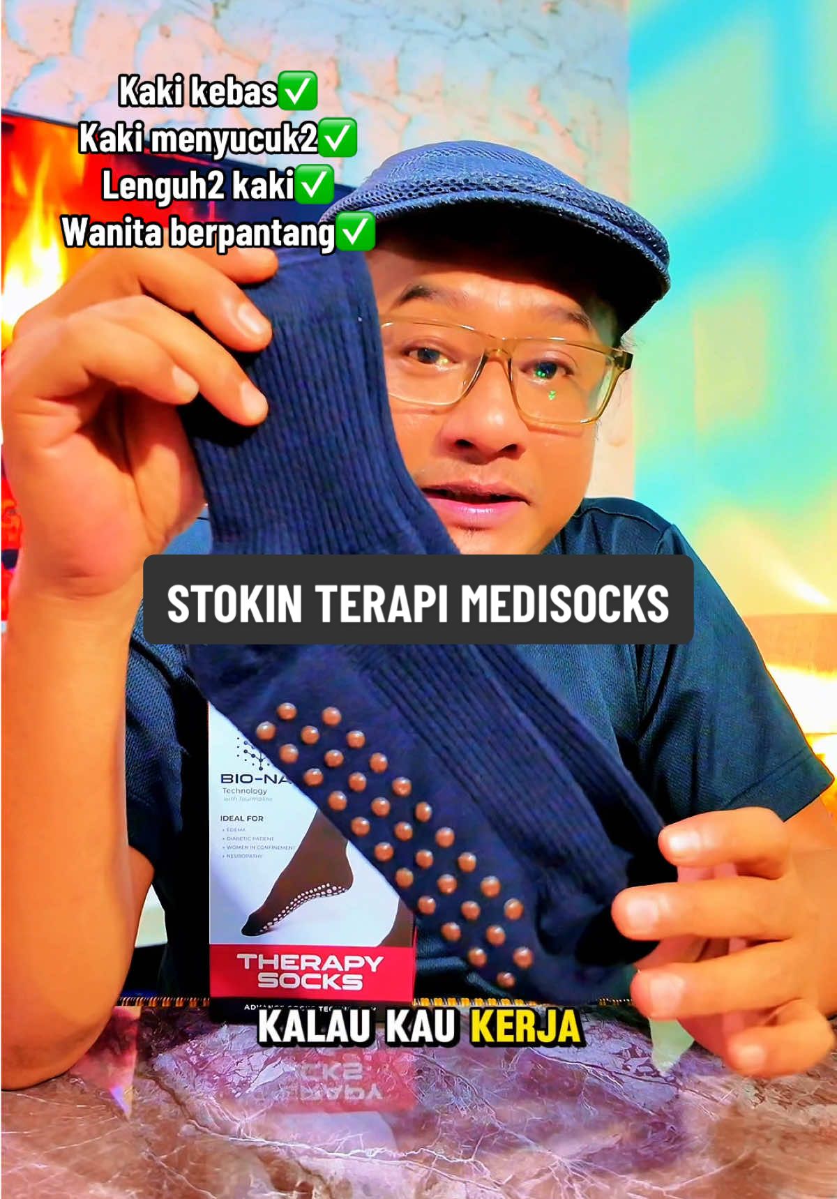 Untuk yg ada masalah kebas2 kaki, lenguh2 kaki dan wanita berpantang, boleh amalkan pakai stokin ni. Teknologi bionano dan tourmaline utk lancarkan peredaran darah.  #medisocks #stokinterapi #tourmaline