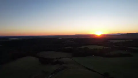Sunset #fyp #djiair2s #drone 