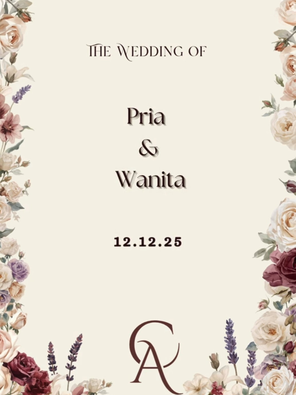 Premium Burgundy Flower. #pernikahan #undangan #undanganpernikahan #jasadesignundangan #undanganestetik #undangandigital #undanganvideo #fypage #fypage 