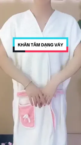 Khăn tắm dạng váy tiện lợi quá cả nhà ơi #khantamdangvay #vaytam #khantamvay #khantamcaocap #váytắm  