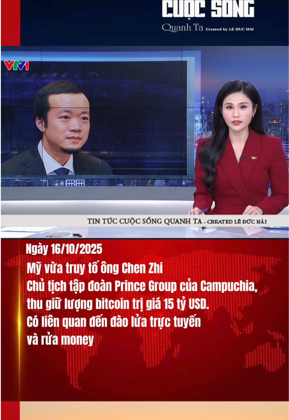 Mỹ truy tố chủ tịch tập đoàn lừa đảo trực tuyến tại Campuchia.  Người đứng đầu đường dây này là Chen Zhi, còn được gọi là 