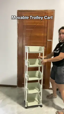 Malaki and mahaba na sya ha.. movable pa pwede mo ilipat lipat. #trollercart #trolleyorganizer #trolleycartorganizer #shelfrack 