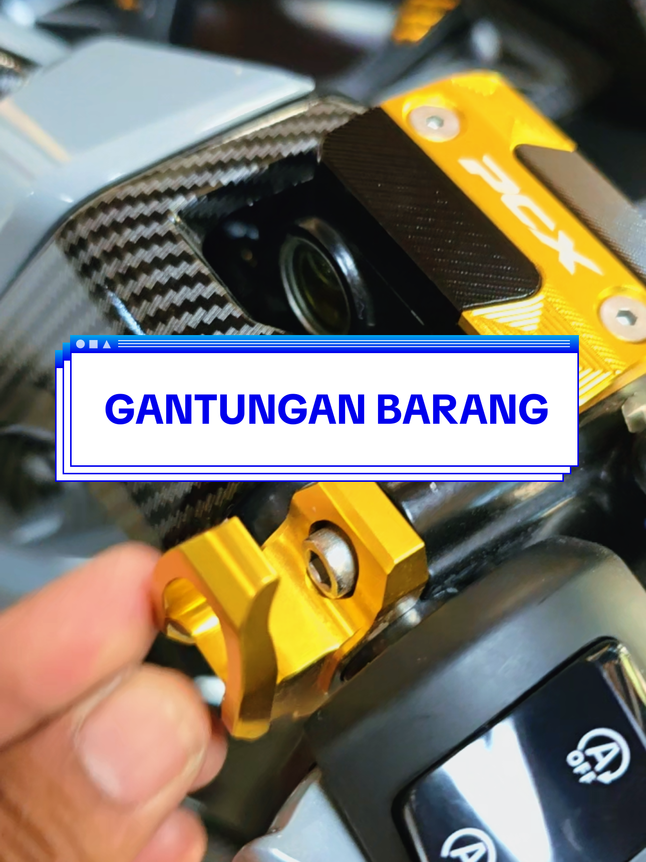 gantungan barang pcx 160 #hondapcx160 #pcx160ล้อ17แต่งสวย #pcxproper #pcx160 