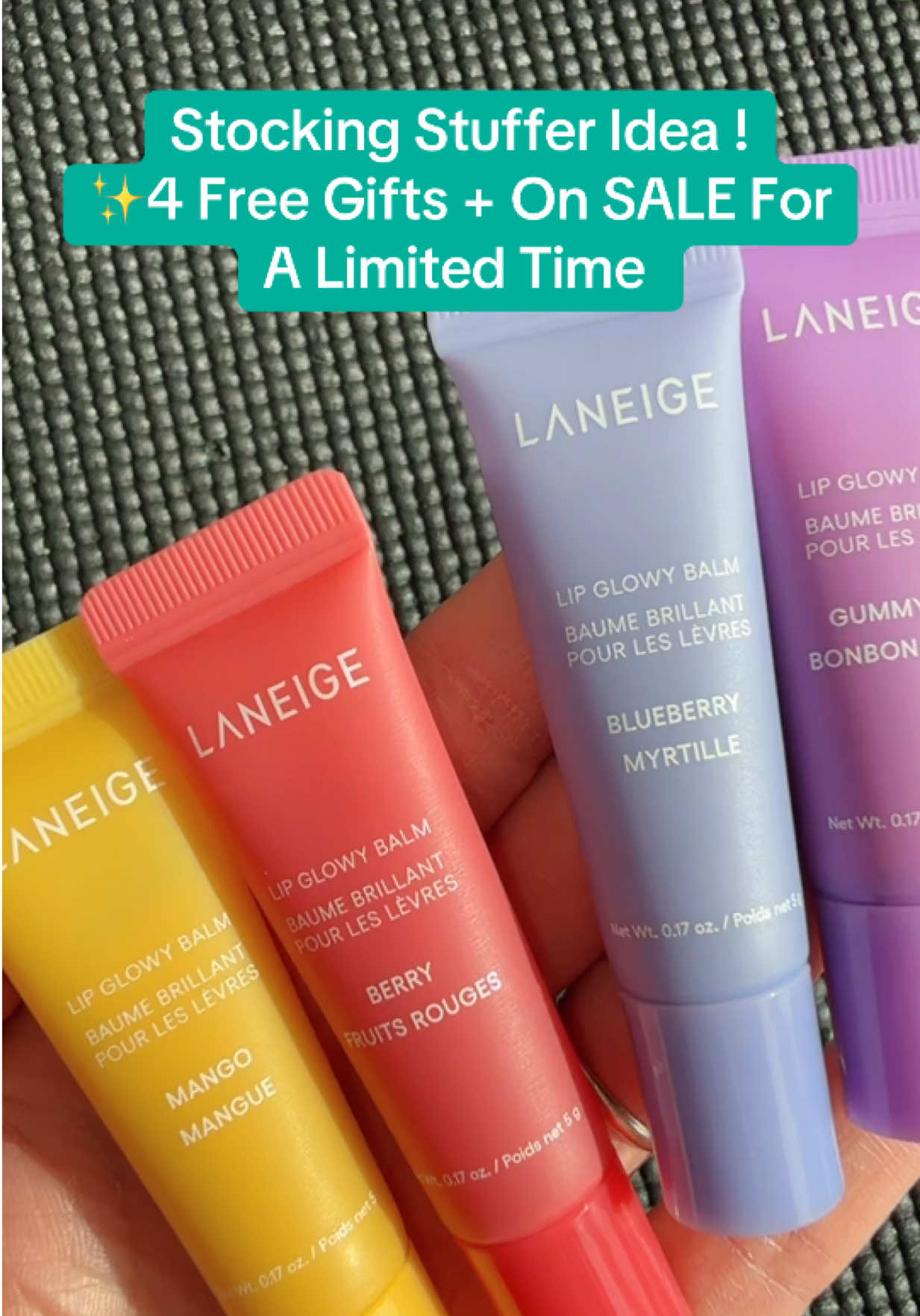 Laneige Lip Glowy Balm minis holiday gift set is here ! Keep those lips hydrated, soft, smooth, and moisturized throughout the winter ! This will make the perfect Christmas gift idea for her ! 😍@laneige_us #laneige #lipglowybalm  #lipcare #christmasgiftideas #tiktokshopblackfriday  Posted 10/15/2025 . Results may vary. Prices and promos accurate at time of posting and may change
