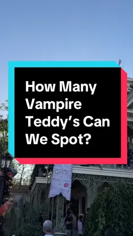 POV: We’re on a mission to find every hidden Vampire Teddy inside Haunted Mansion Holiday 🖤🎃💀 From the stretching room to the graveyard, these spooky little guys are everywhere! 👀🦇  #HauntedMansionHoliday #DisneylandHalloween #VampireTeddy #SpookySeason #DisneyMagic