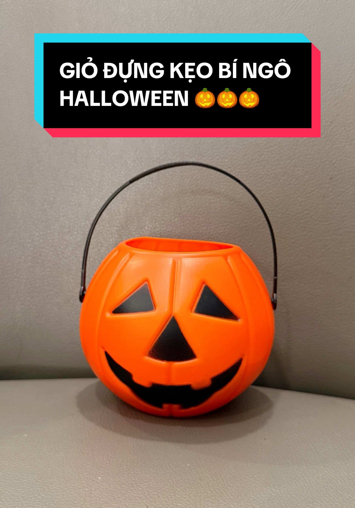 Giỏ đựng kẹo bí ngô Halloween nhiều mẫu đủ size cho các bạn nhỏ 🎃👻 #halloween #dochoi #dochoichobe #dochoichotreem #bingohalloween 