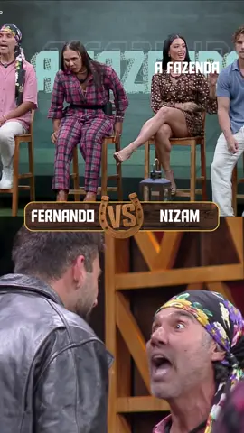 Tá pegando fogo 🔥  Na noite de ontem (14), durante a Formação Da Roça, Nizam e Fernando protagonizaram uma briga que rendeu até depois do programa ao vivo!  Vocês viram? 👀 #ProvaDoFazendeiro
