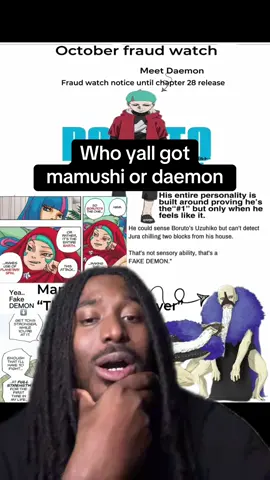 Who yall got daemon or mamushi in a 1v1? #boruto #borutotimeskip #borutonarutonextgenerations 