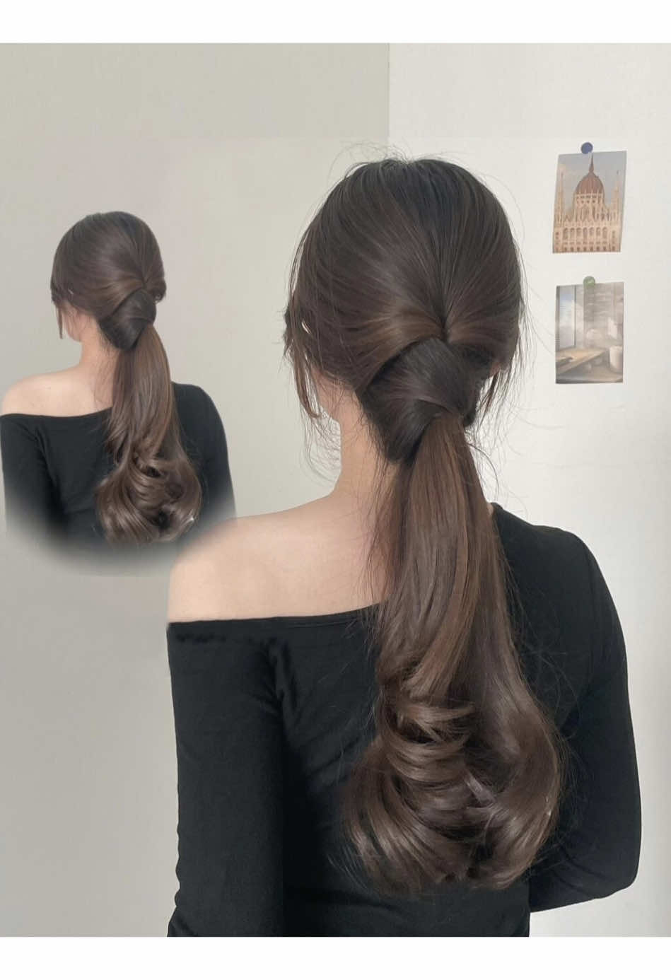 Flat head? Try this easy  low ponytail for a fuller look—perfect for everyday look 💕✨ #hairstyle #hairstyletutorial #hairtutorial #foryou 