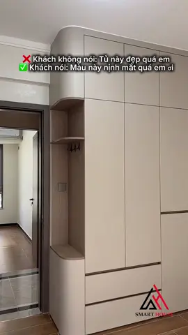 Chị khách bảo: Màu này nịnh mắt quá em ơi 😘😘 #noithat #thietkenoithat #noithatcaocap #noithatphongngu 