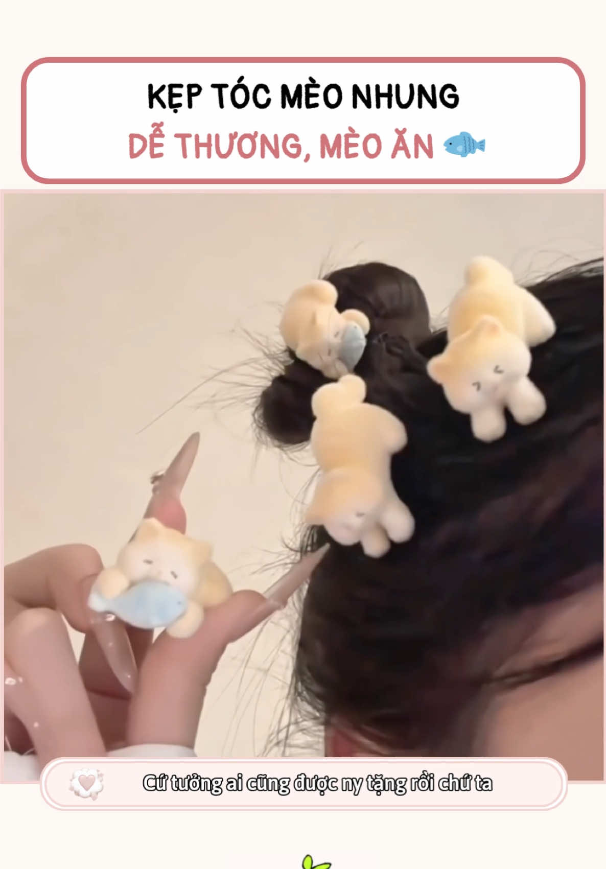 Kẹp tóc mèo nhưng dễ thương #keptoc #keptocxinh #keptocmeo #keptocdep #keptocdethuong 