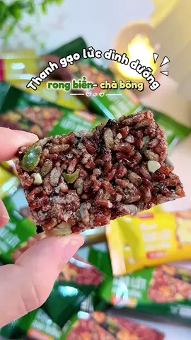 Ăn vặt mà vẫn healthy nè 🌿 Thanh gạo lứt dinh dưỡng – giòn tan, thơm béo, đỡ buồn miệng mà không lo tăng cân 🍘💚 #thanhgaolut #dinhduong #healthyfood #thanhgaolutchabong #anvat 