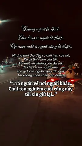 Đi với nhau một đoạn đường dài như thế, cuối cùng vẫn phải nói lời tạm biệt..#tamluotqua #tamtrang #buon #camxuc 