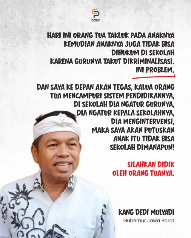 Ketika orang tua lebih membela ego anak daripada mendukung pendidikan, maka nilai-nilai moral perlahan mati. Guru bukan musuh anak, tapi cahaya yang membentuk masa depannya. Sekolah harus punya wibawa untuk mendidik dan menegakkan disiplin. #dukungkepsek #dukungsekolah #sma1cimarga #pendidikanindonesia 