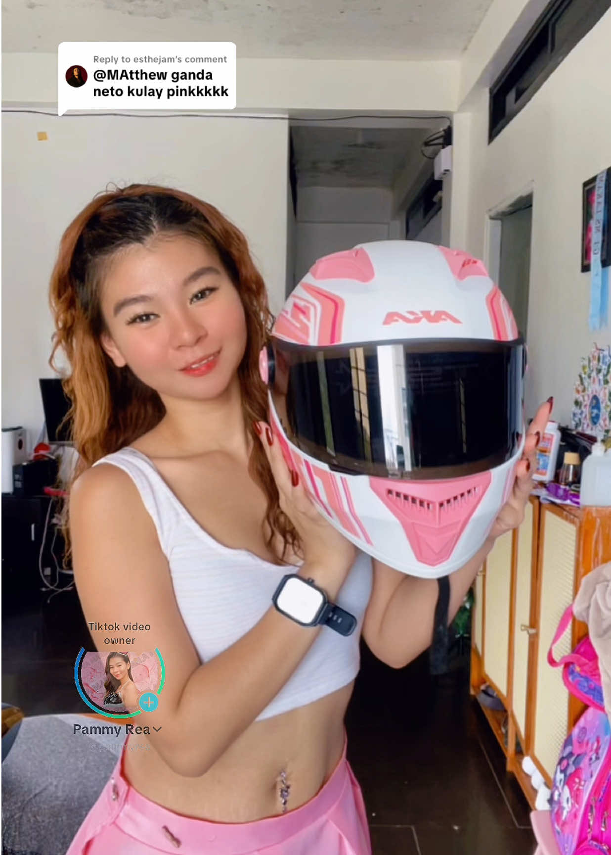 Replying to @esthejam affordable helmet for women color pink 🎀🩷 #helmetforgirls #affordablehelmet #helmetforwomen
