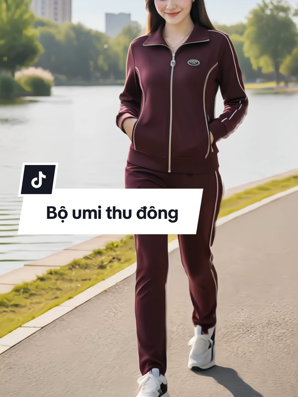 Bộ đồ umi trung niên gọn dáng thanh lịch, chất umi co dãn thoải mái, trẻ trung cho các chị các mẹ #bodothudong #bodotrungnien #bodothethao #setdothudong #xuhuong 