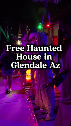 A free haunted house in Glendale you don’t want to miss! 👻 This year, Jerry’s Spooky Maze 9 is bigger and better — with a spooky carnival maze you can walk through and plenty of new eerie surprises! 🎪💀 🌙 Open nightly from sunset until around 10–11 PM 📍 5902 W Michelle Dr, Glendale, AZ Please be respectful when visiting — this isn’t my house, just a fun local gem I love sharing for some free, family-friendly Halloween fun! 🎃 #GlendaleAZ #FreeHauntedHouse #ArizonaHalloween #HauntedMaze #FamilyFunAZ  
