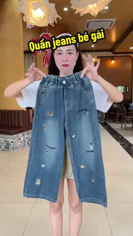 Quần jeans suông cho bé gái #yennhanhnhen #thoitrangchobe #quanaotreem #quanjeanbegai #quanjeandaibegai 